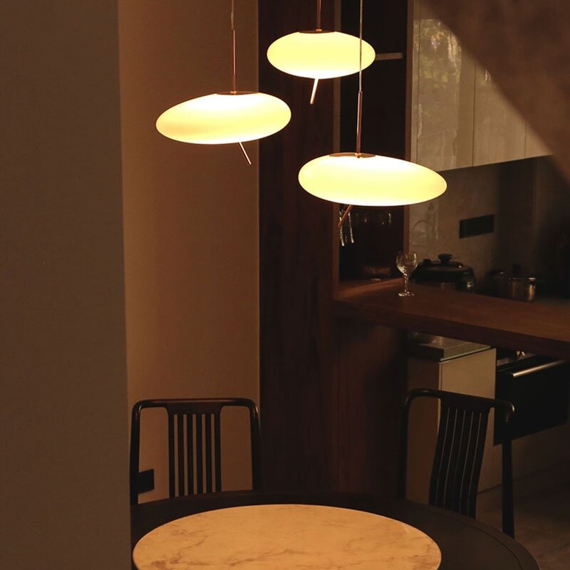 Acylic Geplaveide Design Led Hanglamp Voor Slaapkamer/Woonkamer Nordic Touch Dim Hanger Lamp Thuis Indoor Opknoping Licht