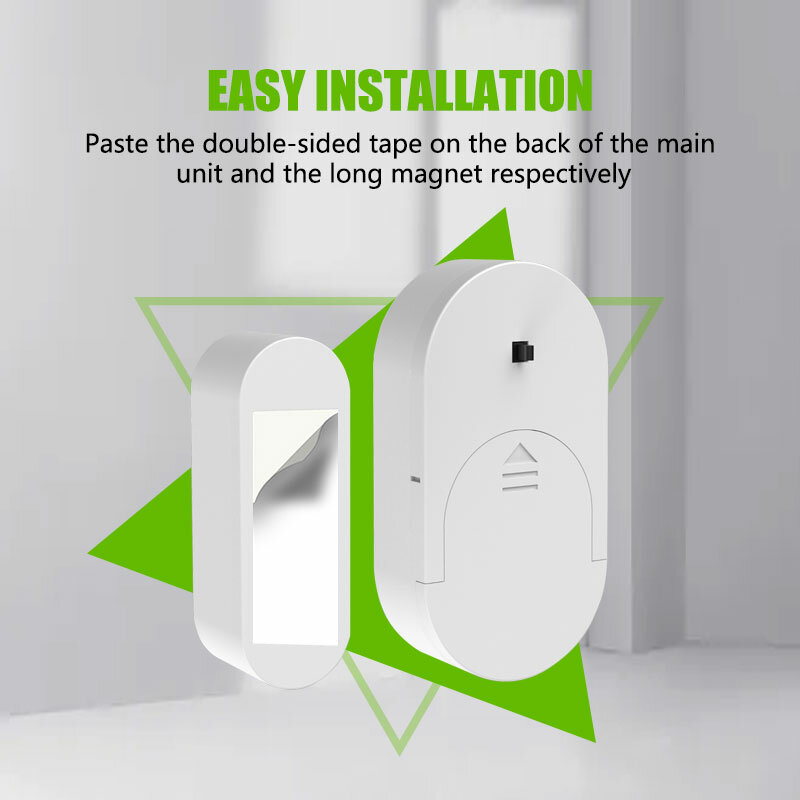 Sensor magnético inteligente inalámbrico para puerta y ventana, 433MHz, Kits de sistema de alarma de seguridad para el hogar, Smart Life