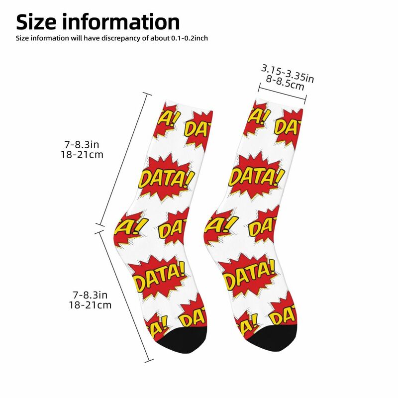 Daten Pow Socken Harajuku hochwertige Strümpfe ganzjährig lange Socken Zubehör für Unisex Geschenke