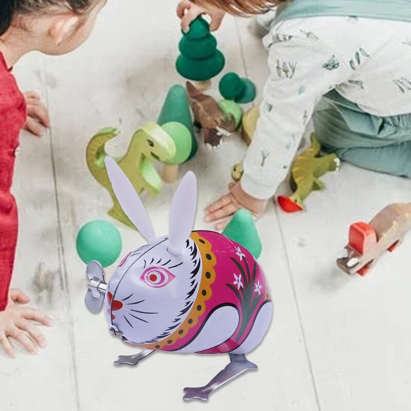 개구리 병아리 토끼 마우스 시계 장난감 파티 생일 G를 위해 점프 장난감 바람