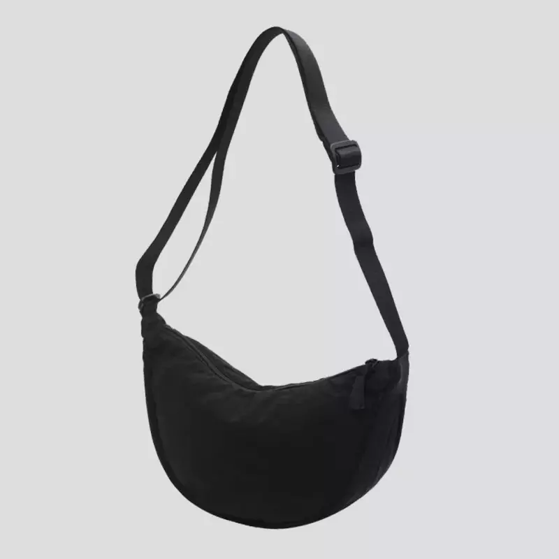 Vegan Nylon HOBO tas selempang wanita, pak pinggang sederhana kapasitas besar tas bahu desainer mewah