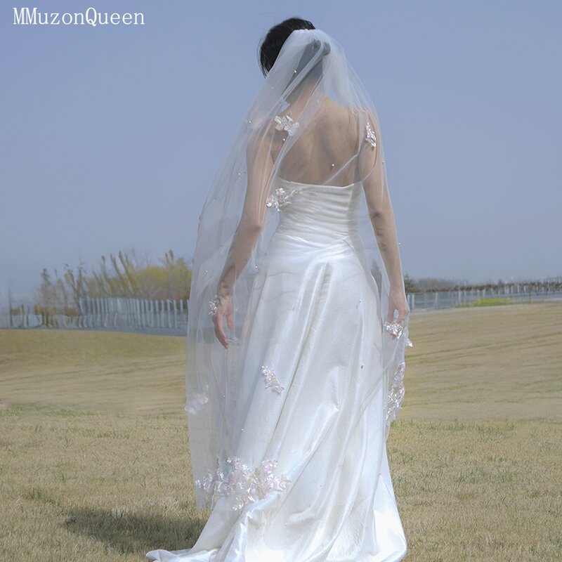 Женское украшение с жемчугом MMQ M113, фатиновое украшение для невесты, свадебные аксессуары, роскошные аксессуары для невесты, 2024