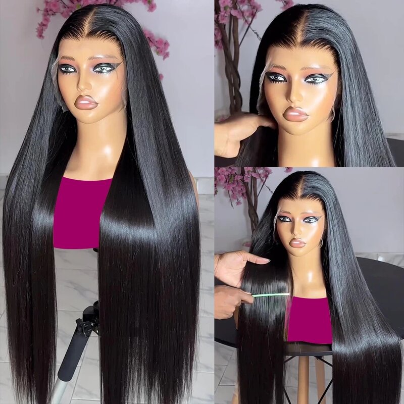 CEXXY 250% Bone Straight  13x4 13x6 HD Lace Front Human Hair Wigs Braizlian Ready To Wear 5x5 Glueless Lace Closure Wig on Sale