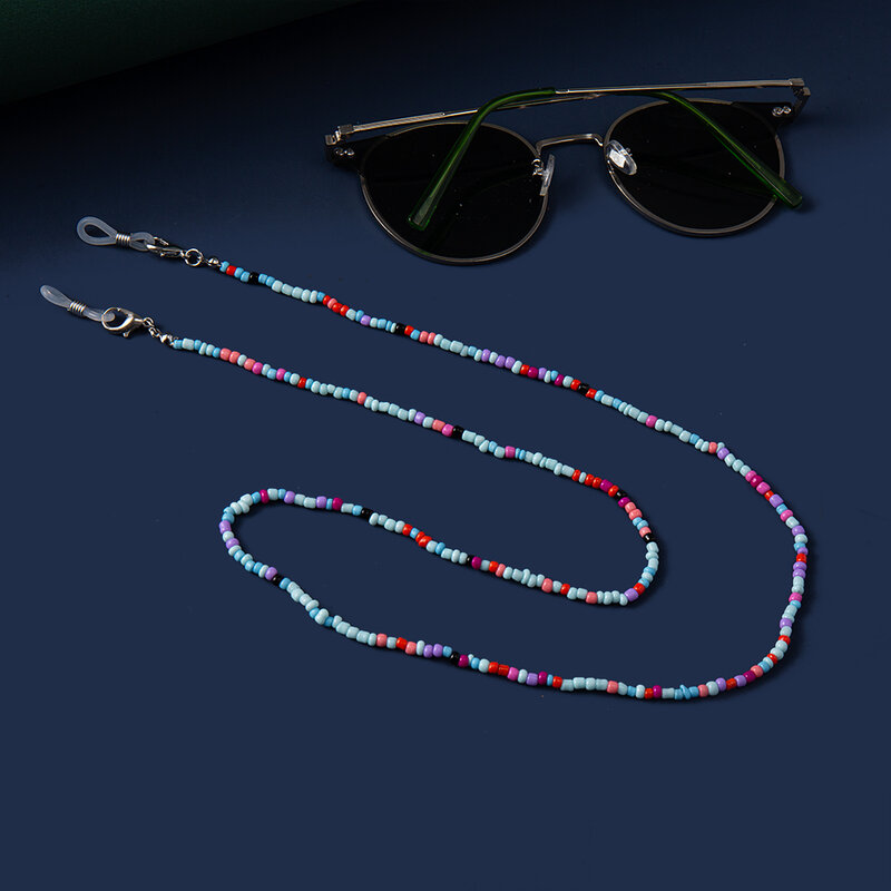 18 Colors Fashion Reading Glasses Chain Retro Beads Eyeglass Sunglasses Spectacle Cord Neck Strap String Mask Chain Eye wear