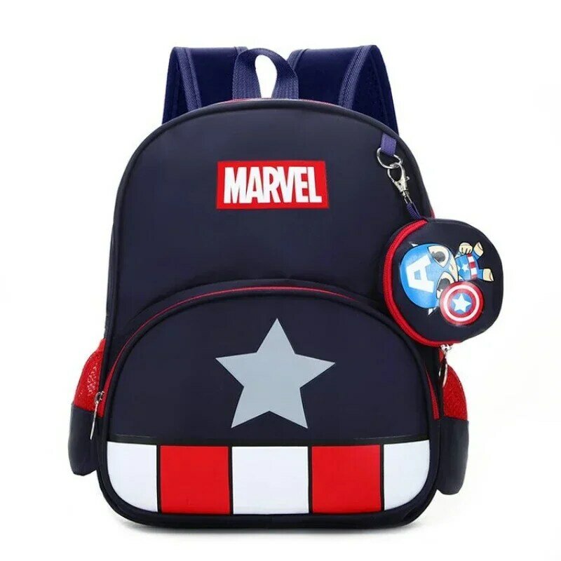 Cudowny plecak dla dzieci superbohater przedszkole dzieci rysunkowy kapitan ameryka żelazny męski nadruk duży pojemność przechowywania tornister