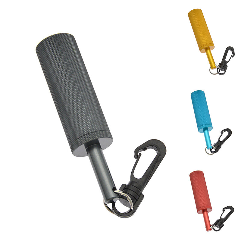 Diving Safety Rattle Stick Signal Bell With 360° Rotating Quick Hook Aluminum Alloy Underwater Bell Ding Rod Diving Equipment