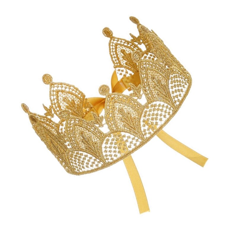 King Golden หมวกมงกุฎวันเกิดสำหรับอุปกรณ์ประกอบฉากภาพฮาโลวีน
