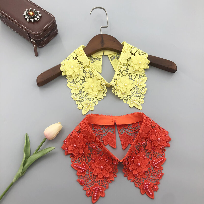 Stylish Water-Soluble Flower Embroidered Accessories for Fashionable Shoppers