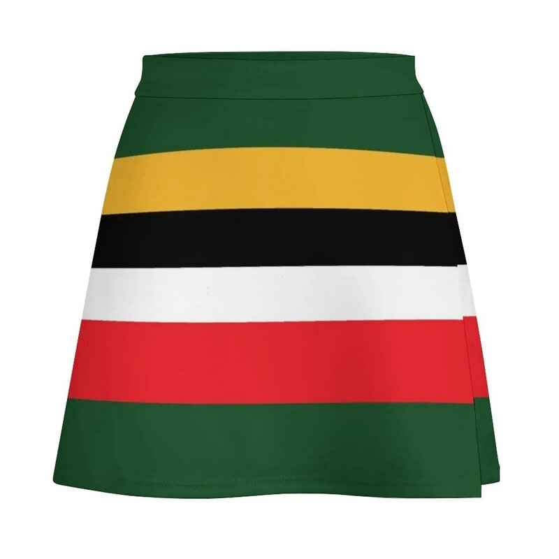 Dominca Colour Block kolory narodowe Mini spódnica damska stylowe spódnice ubrania damska sukienka