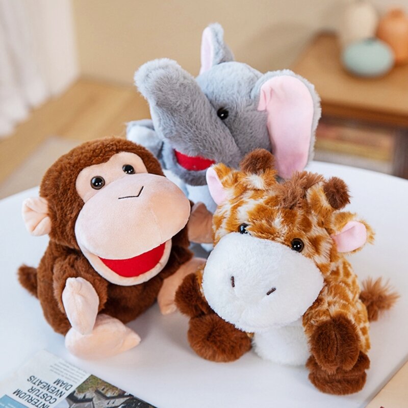 Hand Puppet Jungle Animal Hand Puppet Soothing Toy Family Gathering Activity Toy