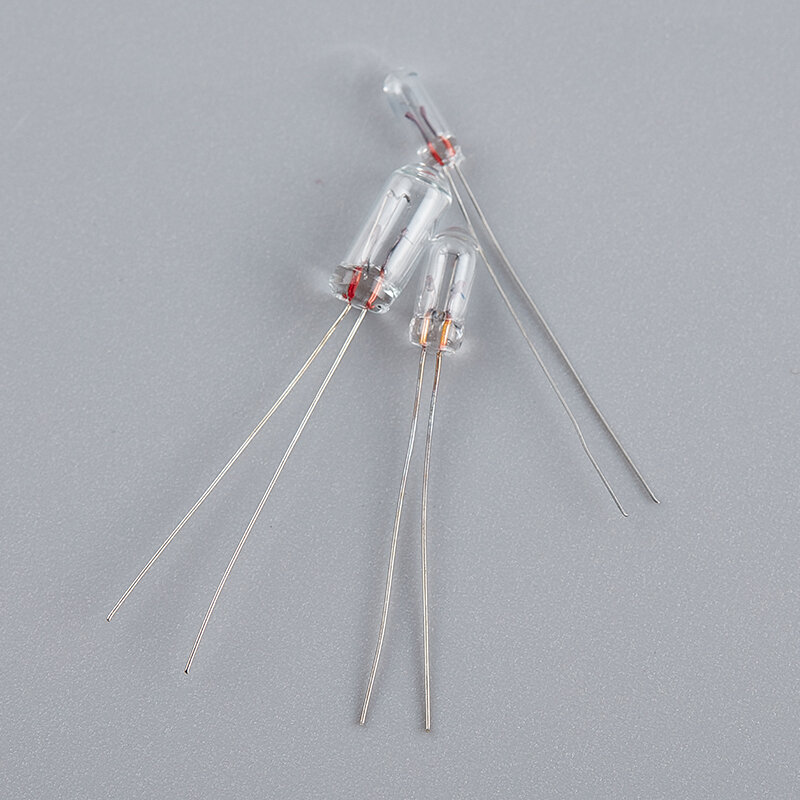 10pcs Miniature 0.07A 1.5V,3V,6V, 9V,12V, 24V Lamp Light Bulb Edison Incandescent Filament Rice 3mm 4mm 5mm