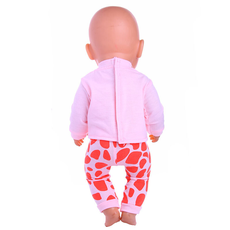 2 Pçs/set Animal Pijama Suit Para 43 Cm Born Baby Reborn Boneca Roupas Acessórios 18 Polegada Doll Meninas Brinquedos Nossa Geração Nenuco