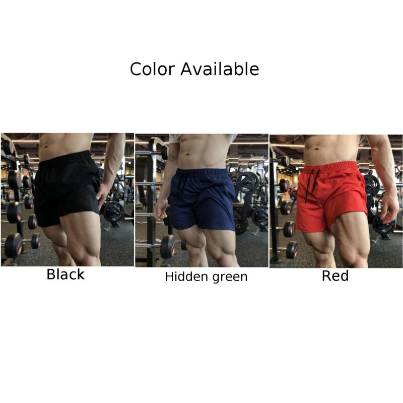 Men's Breathable Shorts Outdoor Running Pocket Drawstring  Elastic Waist Long Leg Boxers Moisture Absorption Boxers