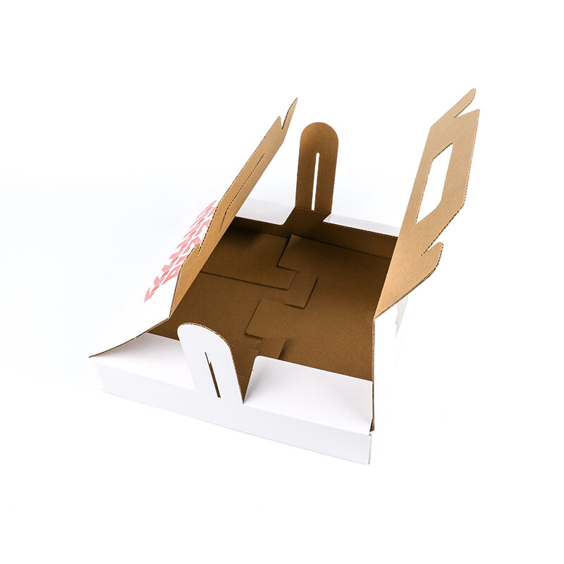 Kunden spezifische Produkt größe 9 10 12 14 18 Zoll benutzer definierte Logo-Paket personal isierte Karton Wellpappe bedrucktes Papier Pizza b