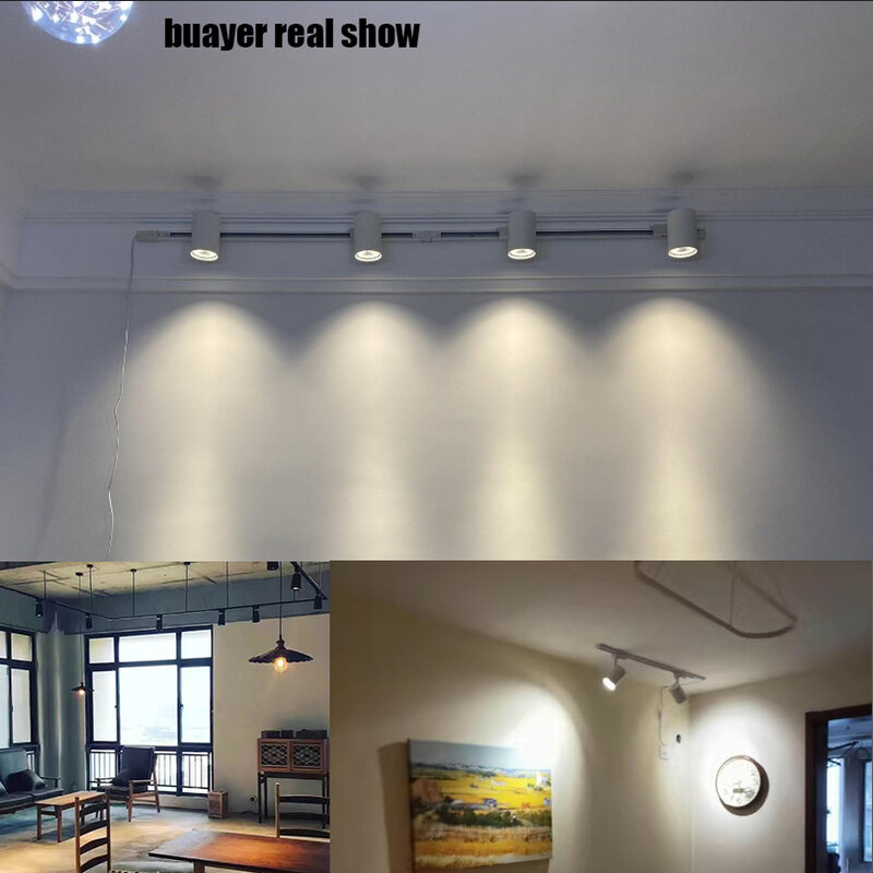Conjunto de iluminación Led COB para el hogar, lámpara de pared, Riel de 220V, foco de 20, 30 y 40W, tienda de ropa