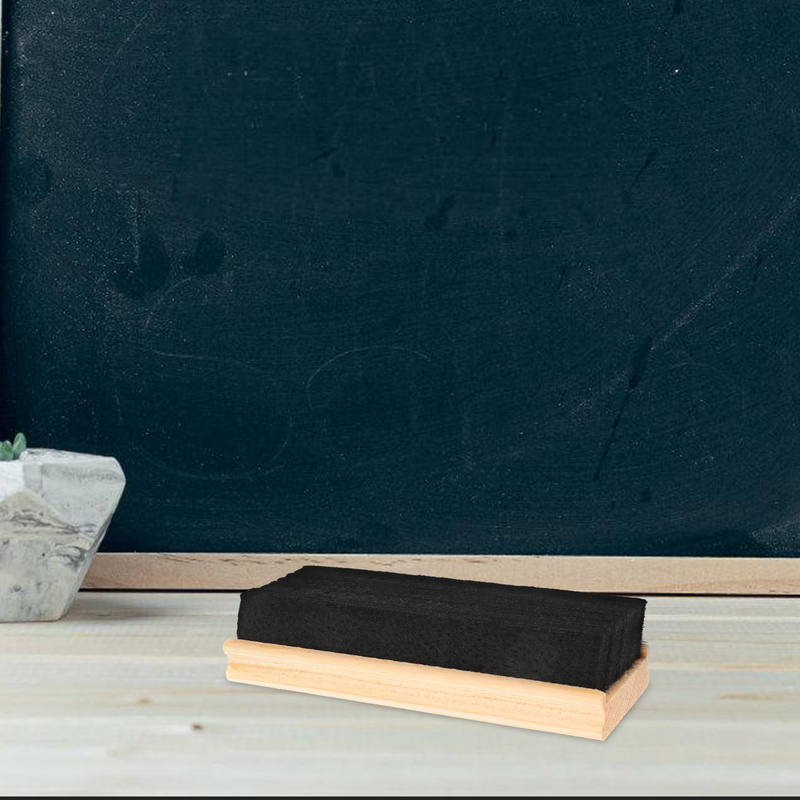 Penghapus papan tulis kayu pembersih kain lap papan tulis penghapus kering membersihkan papan perlengkapan alat tulis sekolah
