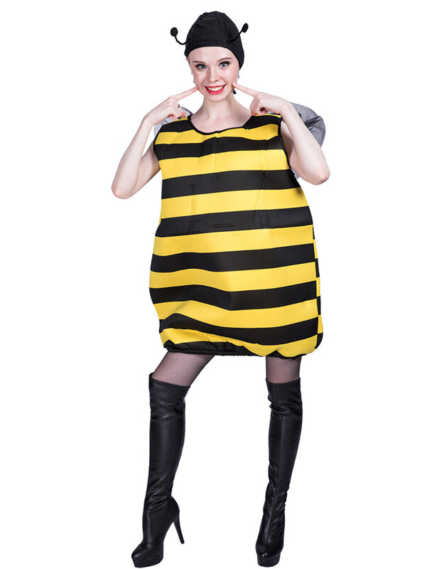 Engraçado adulto animal jogar roupas halloween insetos abelhas composto esponja cosplay festa adereços trajes