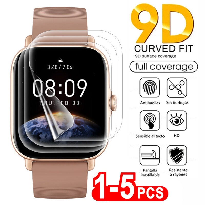 Soft Hydrogel Screen Protector Film For HuaMi Amazfit GTS 3 4 Mini GTR 4 3 POP T-Rex Pro Protective film For Amazfit BiP S Lite