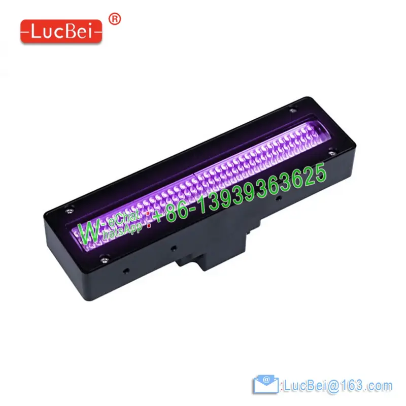 Alta potência UV Gel cura lâmpada para Handtop Docan, Teckwin tinta de impressora plana UV grande, Cure luzes LED ultravioleta, 450W, 395nm