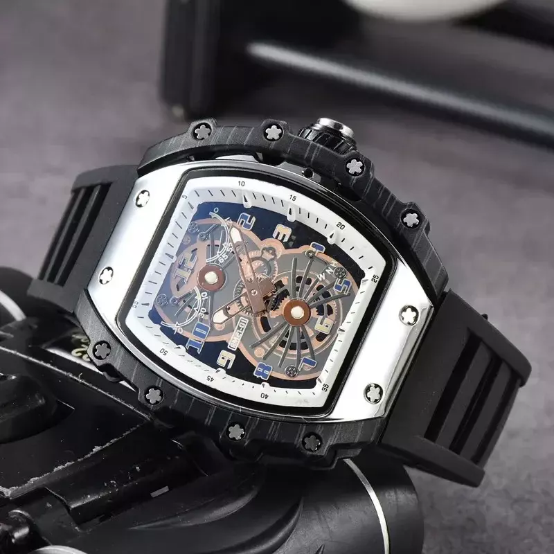RM 21-01-reloj de cuarzo personalizado para hombre y mujer, cronógrafo de dos colores, multifunción, automático, marca de lujo, nuevo, 2024