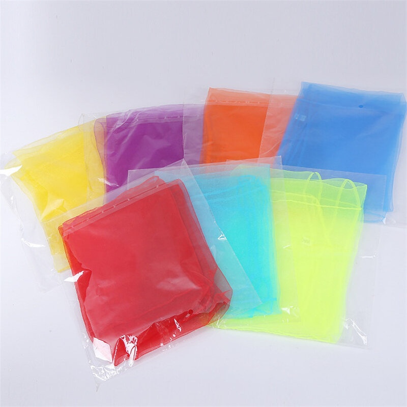 5/10Pcs Candy Color Gymnastics Scarves For Outdoor Game Toy Parent-child Interactive Dancing Juggling Towels Sports Handkerchief