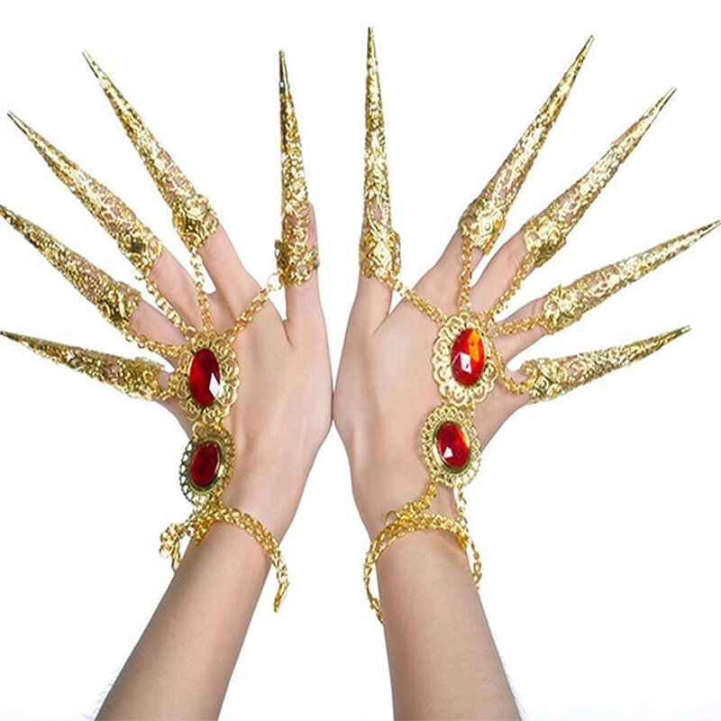 Collana di paillettes bracciale fascia per capelli Head Dance Show Out gioielli di danza indiana spettacolo di danza del ventre colore oro accessori di lusso