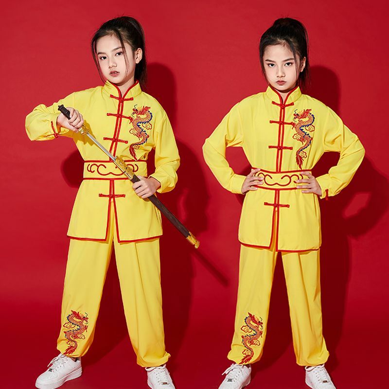 子供のための刺martialアートスーツ,カンフーユニフォームスーツ,武術トレーニングスーツ,中国スタイル,2024