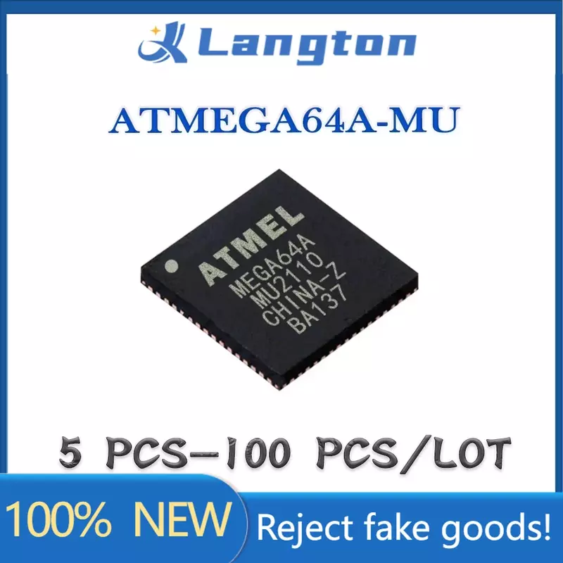 100% ใหม่เอี่ยม ATMEGA64A-MU ดั้งเดิม ATMEGA64A-M ATMEGA64 64A-MU ATMEGA6 atmeg atmeg ATM ที่ IC MCU Chip QFN-64