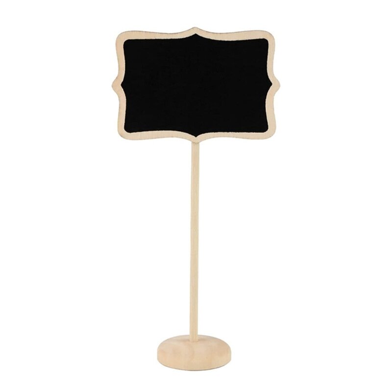 20 Pieces Mini Blackboards with Easel Stand Chalkboard Signs Message Board Signs for Wedding and Event Decorations Y3ND