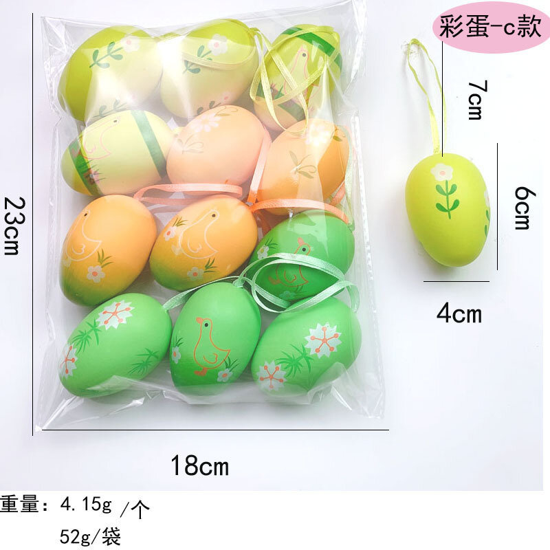 Páscoa diy pintados à mão ovos jardim de infância colorir brinquedos simulação ovos colorir ovos