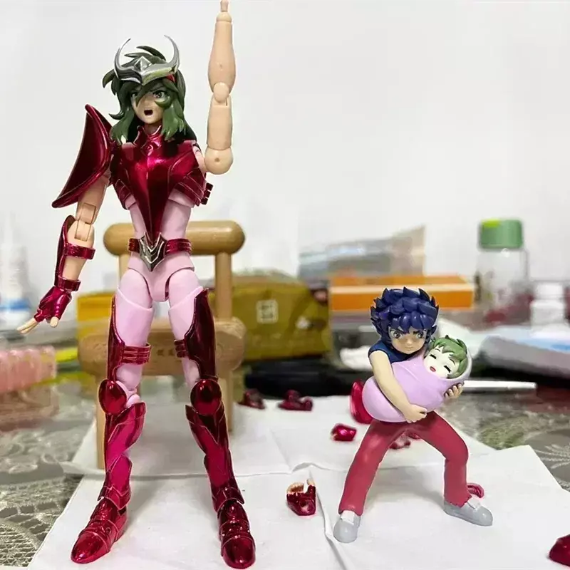 17cm Saint Seiya V3 Myth Cloth Ex Andromeda Shun Final Bronze Cloth Scorpio Action Anime Figures Model Creative Gifts