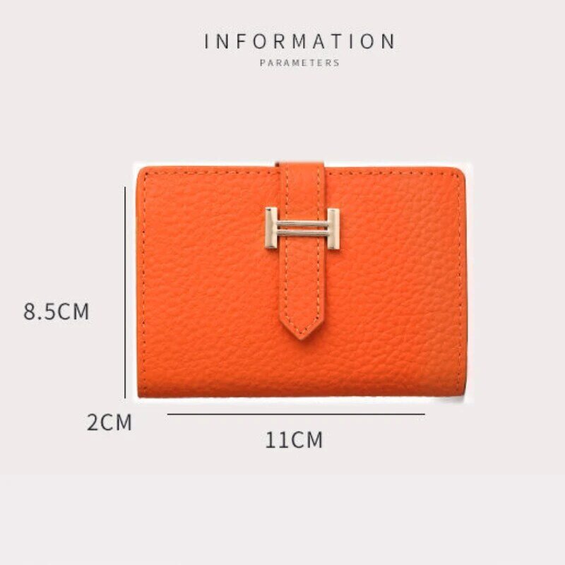 PU กระเป๋าเก็บบัตรหลายช่องกระเป๋าเก็บบัตรของผู้หญิงกระเป๋าสตางค์ใบสั้น Dompet Koin ขนาดใหญ่ความจุบัตรเงินสดกระเป๋าเก็บ