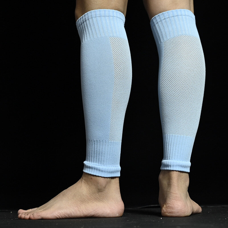 Parastinchi calzini da calcio nuova copertura uomo donna maniche sportive maniche da corsa