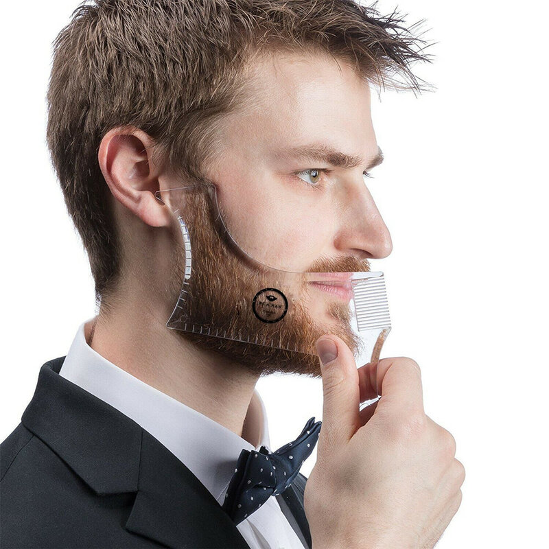1 pz nuovo pennello da barba barba baffi modellante modello doccia salone di rasatura forma stile Styling pettine strumenti per la cura del pane
