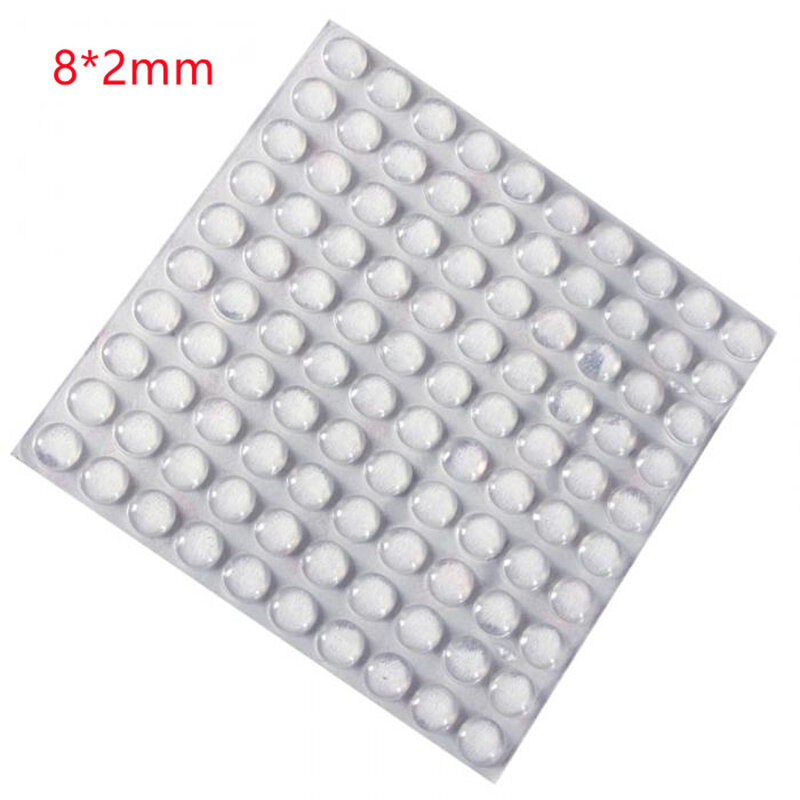 100Pc Self Adhesive Round Silicone Rubber Bumpers Transparent  Anti Slip Shock Absorber Feet Pads Damper 5*2/6*2/8*2mm To Choose
