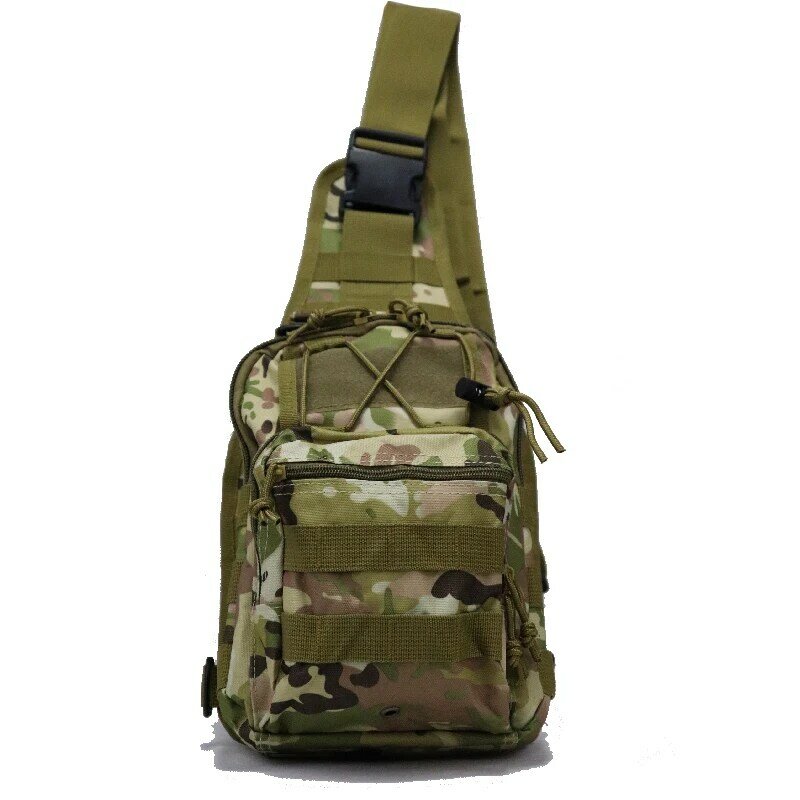 Outdoor Fishing, Hiking, Camping, Sports Equipment, Military Tactical Shoulder Bag, Molle Military Hunting Camo Straddle Bag