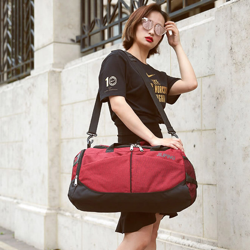 Tas tangan perjalanan kapasitas tinggi, tas selempang bahu tunggal pria dan wanita portabel kualitas tinggi versi Korea
