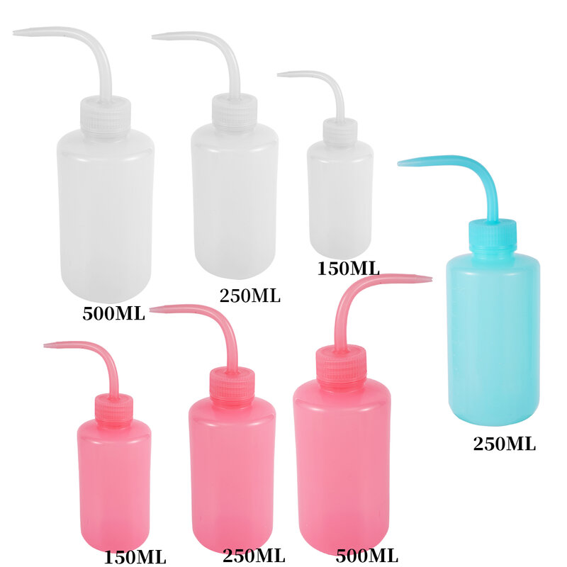 150/250/500Ml Kapasitas Tato Mencuci Jelas Putih Plastik Hijau Sabun Memeras Botol Laboratorium Mengukur Botol