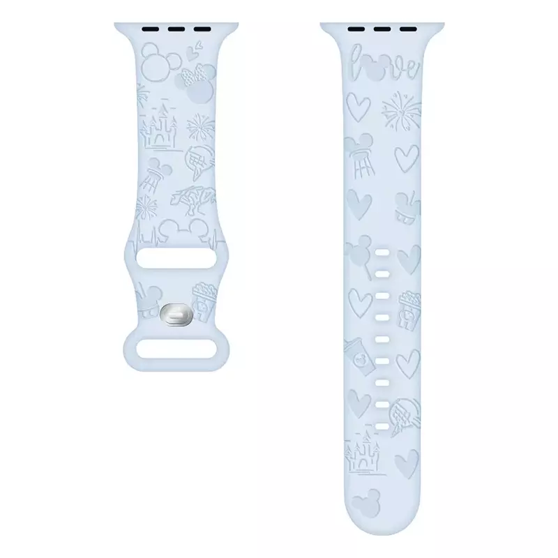Engraved Band Strap for Apple Watch Band 44mm 40mm 45mm 41mm 38mm 42mm Silicone Solo Loop Bracelet iWatch 8 Ultra 7 6 5 3