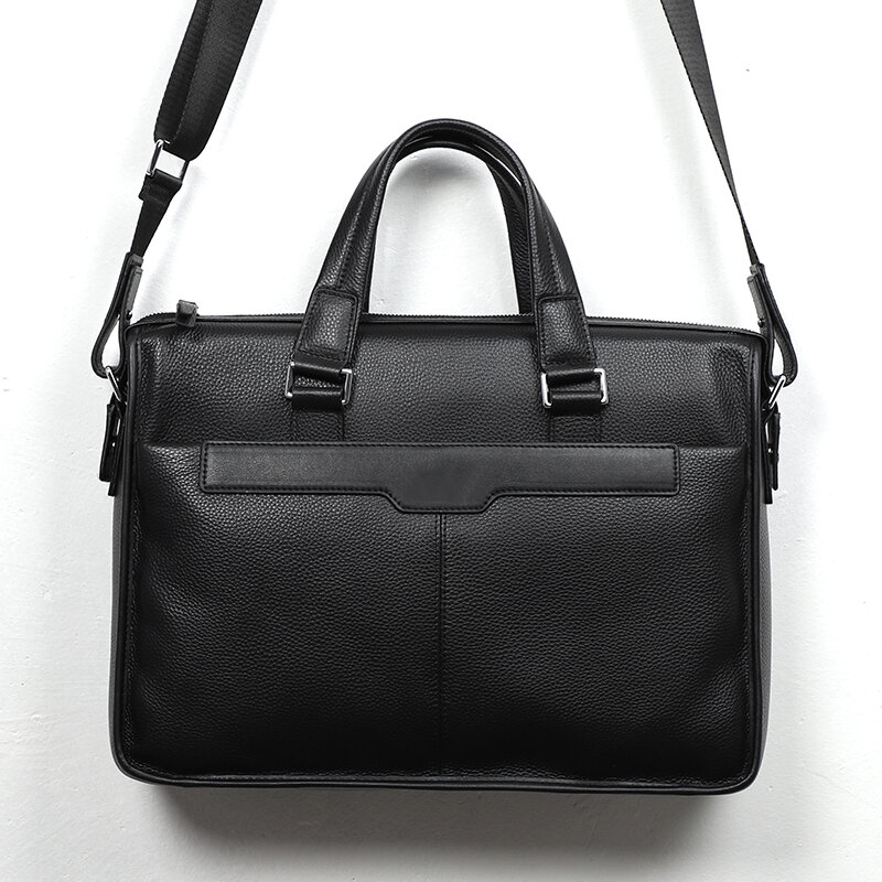 Мужской черный портфель из натуральной кожи, деловая сумка, сумки-мессенджеры, мужская сумка на плечо, мужские большие дорожные сумки для ноутбука 15,6 дюйма