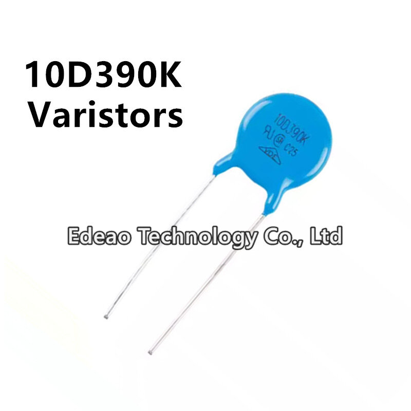 Varistores 10D390K 10D-390K 390KD10 39V diámetro: 10mm, 20 unidades por lote