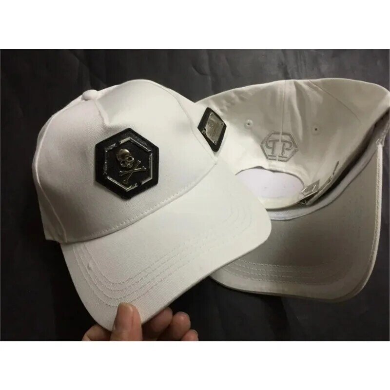Logo in metallo Retro pieghe lettere Outdoor Grid berretto da Baseball primavera 2024 estate cappello regolabile per uomo Fix berretti Casual