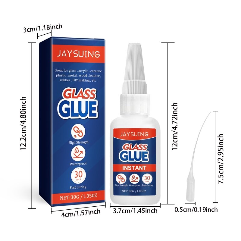 30g/1.05oz Glass Repair Glues Adhesive High Strength F0T1