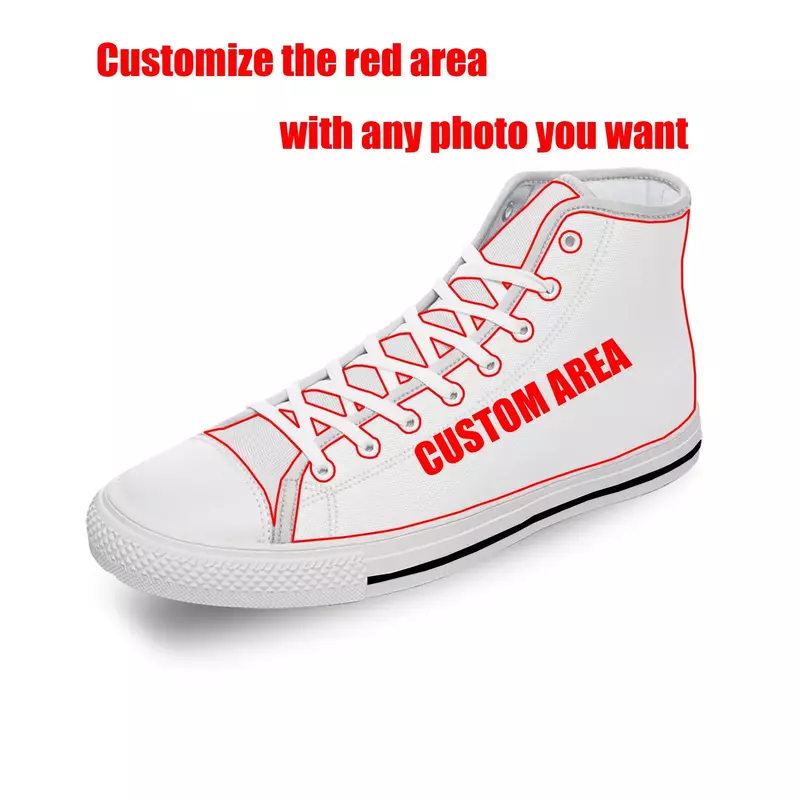 Custom Shoes Mes Womens High Top Low Top Canvas Shoe Casual  Customize Printed Youth Lightweight Sneakers Various Shoes DIY