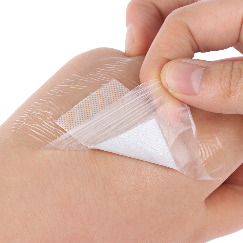 Cinta estéril transparente médica para vendaje de heridas, impermeable, 30 unids/paquete