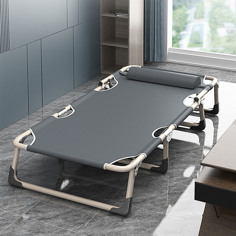 Na świeżym powietrzu szezlongi przenośne łóżko sprzęt biwakowy składane spania krzesło regulowane 4 pozycja rozkładane słoneczny salon Chaise