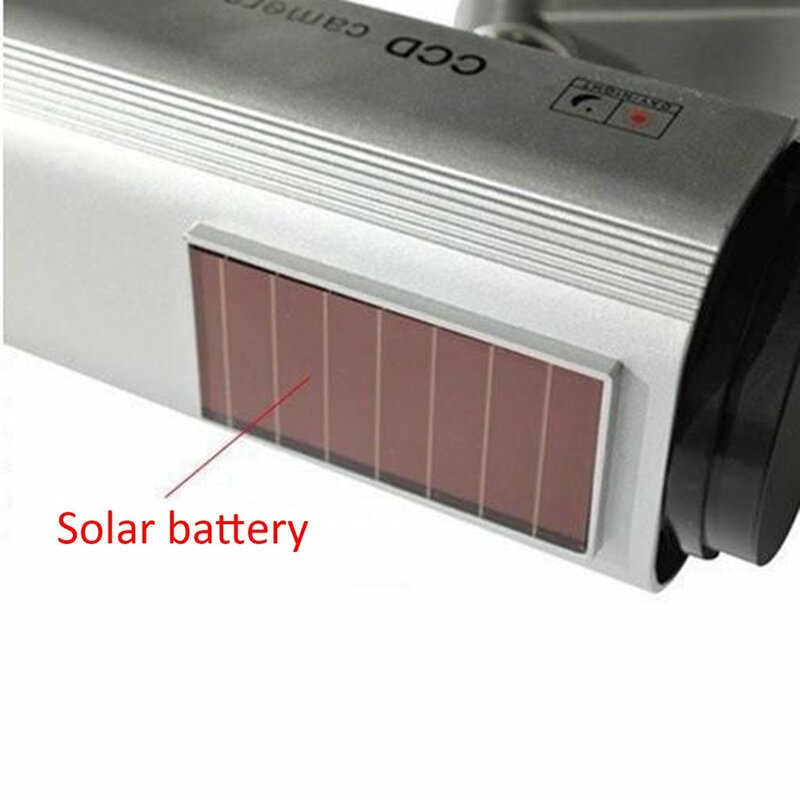 Câmera de segurança solar manequim, impermeável, falso, exterior, interior, vigilância CCTV, emulado