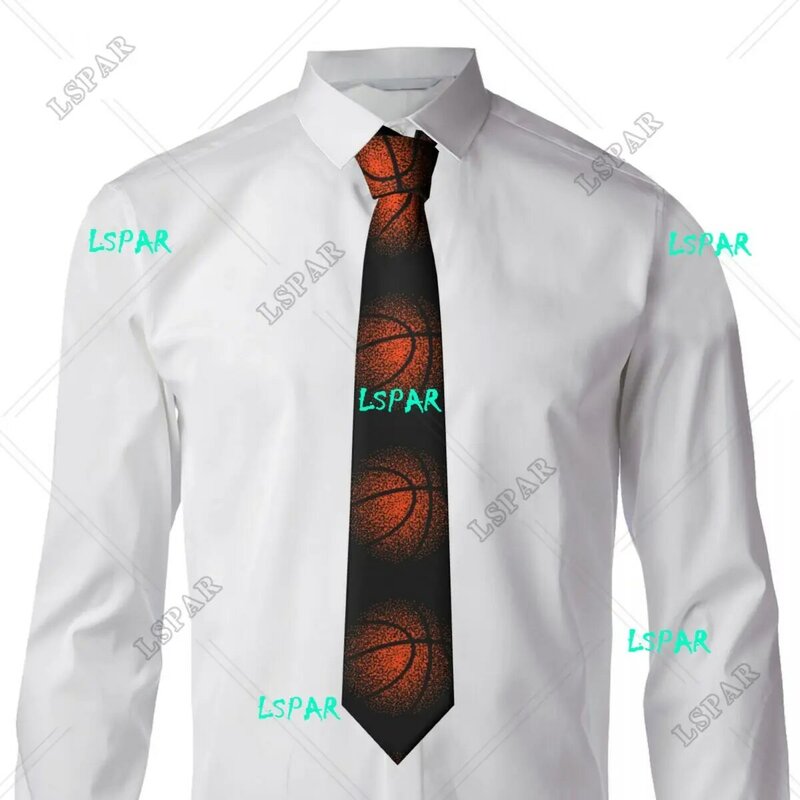 Corbata de puntos de baloncesto para hombres y mujeres, corbata, accesorios de ropa