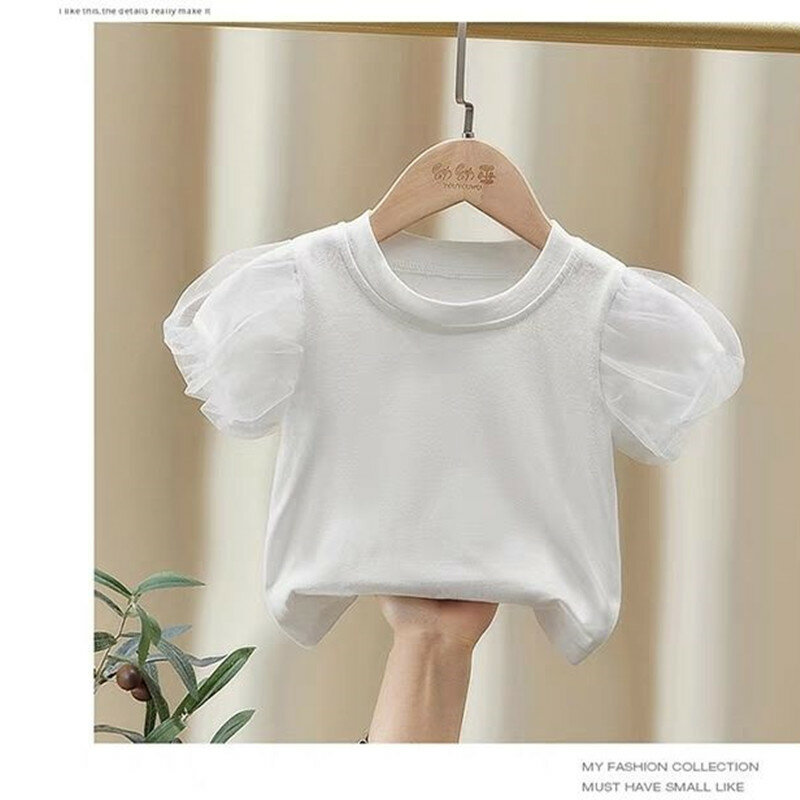 Летний комплект для девочек, новинка 2023, модная детская джинсовая юбка на бретельках, футболка с коротким рукавом, детская одежда для девочек