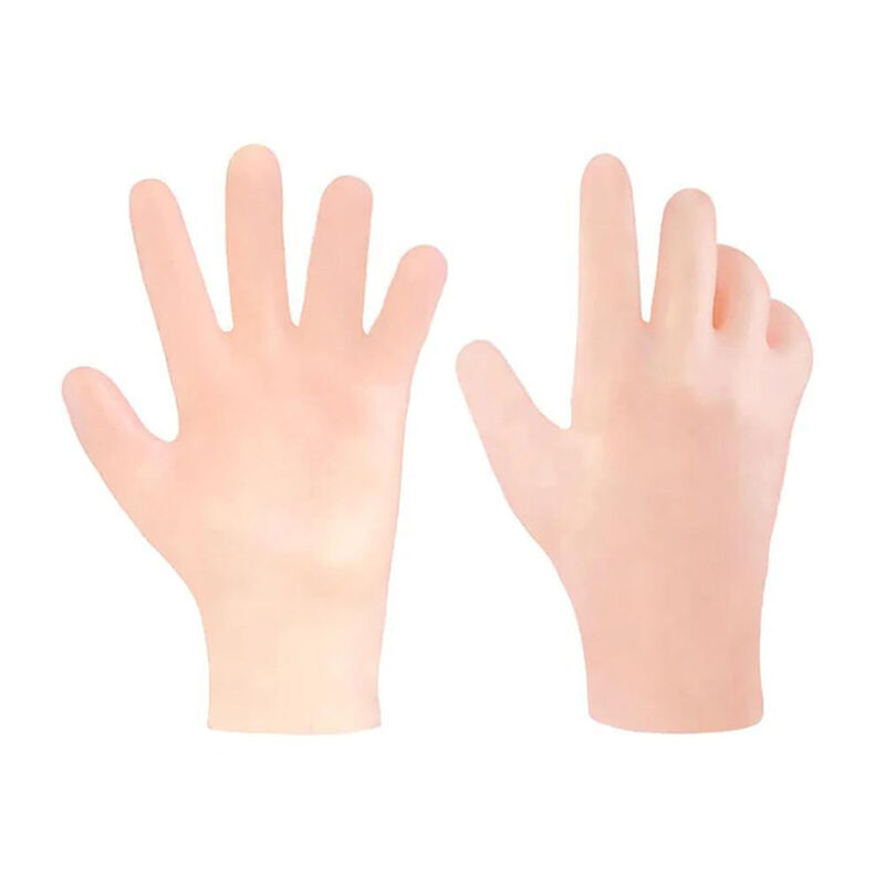 1 Paar wieder verwendbare Spa-Gel-Handschuhe feuchtigkeit spendende Bleaching-Peeling glatte Schönheit Hand pflege Silikon Hand handschuh wasserdichte Reinigung
